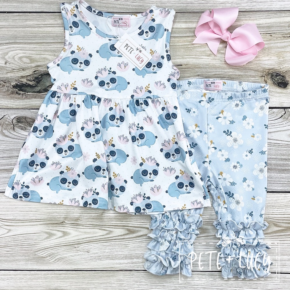 Pete & Lucy 2 piece set in Perfect Panda